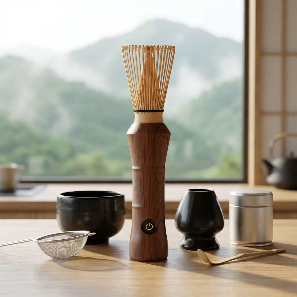 Electric Matcha Whisk & Bamboo Chasen Set