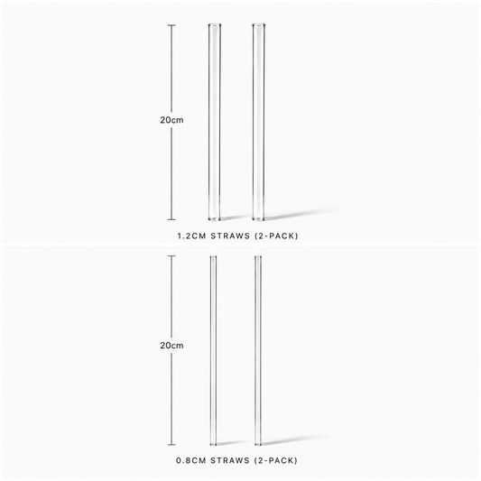 Signature Borosilicate Glass Straw (2-pack)