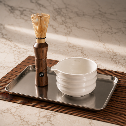 Electric Matcha Whisk & Bamboo Chasen Set